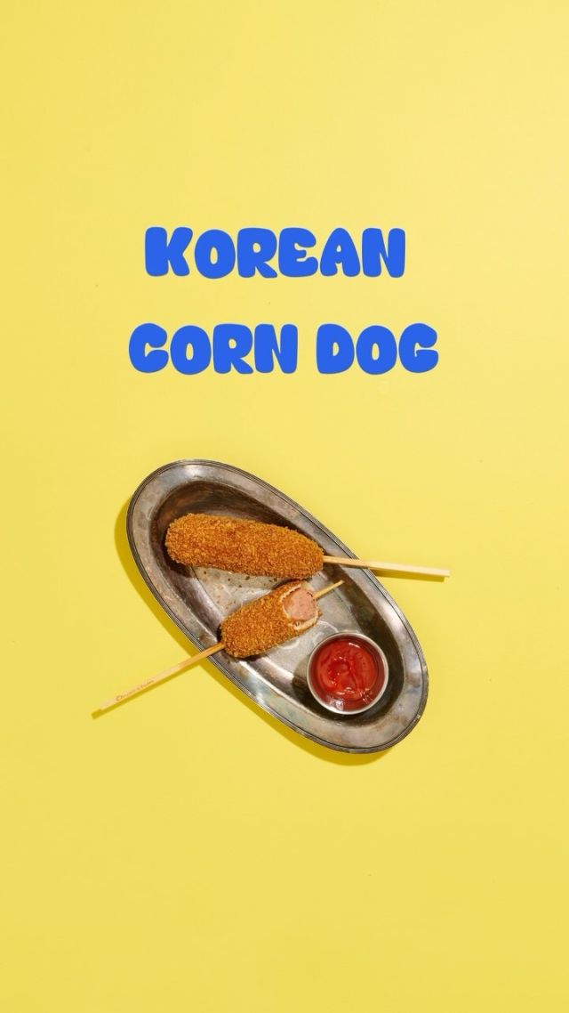 Korean Corn Dog: A popular street food in Korea, this snack is made with a chicken and pork sausage skewered on a stick, coated in a light batter, and deep-fried until perfectly golden and crispy. Try pairing it with one of our tasty house made sauces for a match in a heaven! 🤤

Check out more mouthwatering Korean snacks from Marifresh on @ubereats! Order now for lunch or dinner.

Vancouver food, Korean Food Vancouver, Gimbap, Vancouver Eats, Korean Bunsik, Snacks, Vancouver takeout, Korean Snacks, Korean Street food, Korean takeaway, Vancouver snacks