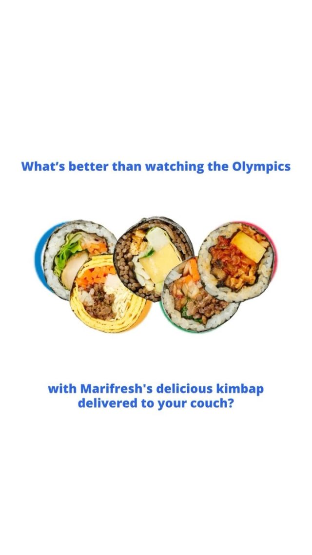 TGIF and happy long weekend!!! Treat yourself to our delicious kimbap as the perfect snack while watching the Olympic Games on your couch. Online ordering via Marifresh.ca is now live! ⭐️

#marifresh #koreantakeaway #kimbap #olympics2024 #olympics #olympicgames #cohocomissary